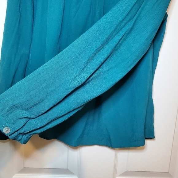 ANTHROPOLOGIE | Meadow Rue Vivie Blouse Teal Boho - Picture 4 of 9
